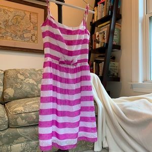 00 lilly Pulitzer pink and white formal mini dress